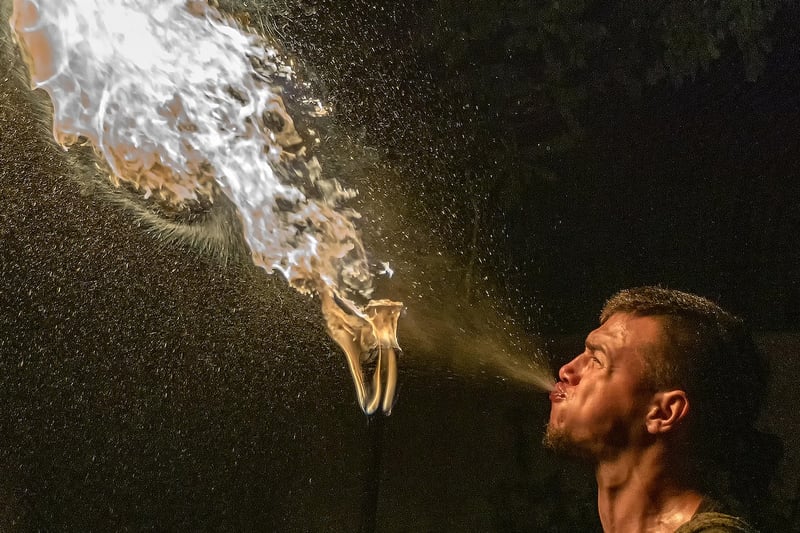 Fire-Breathing Performer